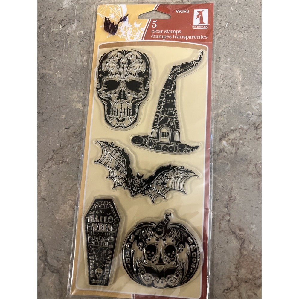 Inkadinkado Clear Stamps Halloween Set